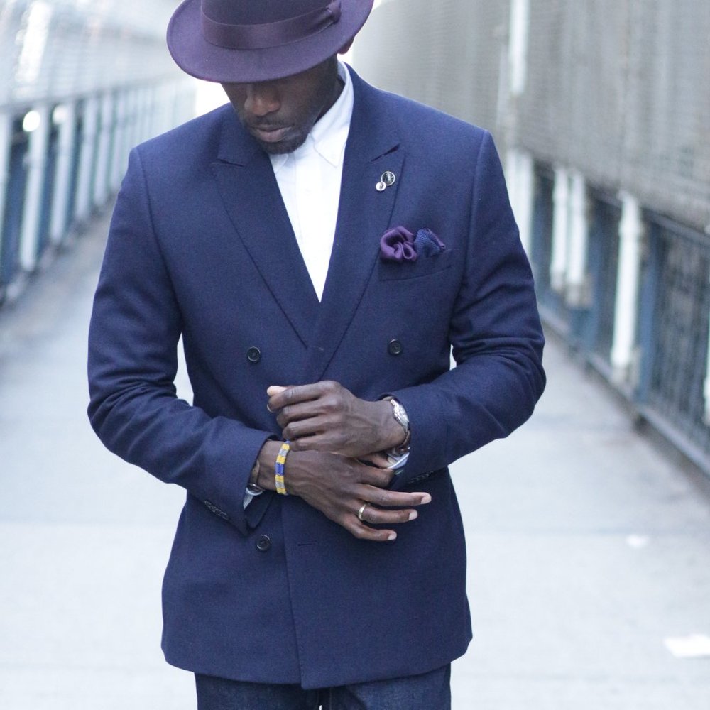 Navy Double Breasted 3 Season H&M Blazer